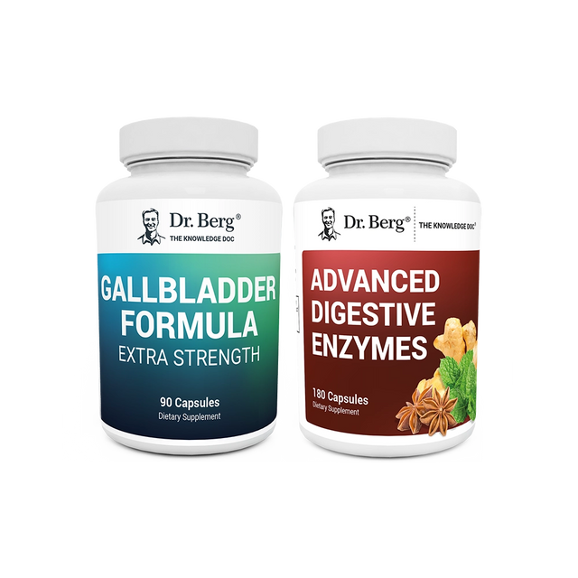 Dr. Berg's Digestive Kit: 2 supplement bottles.
