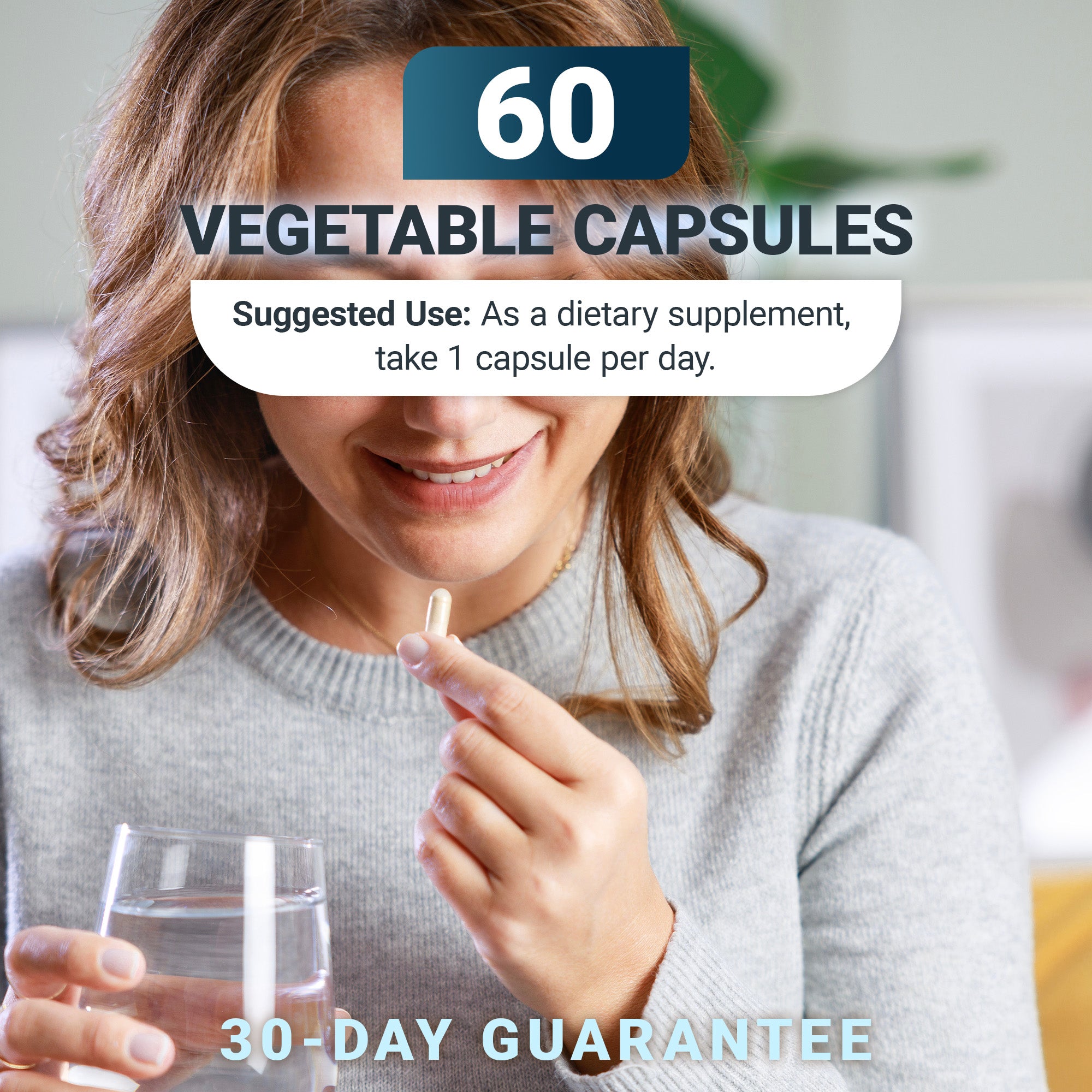 Adrenal & Cortisol Support – 60 Vegetable Capsules – Dr. Berg
