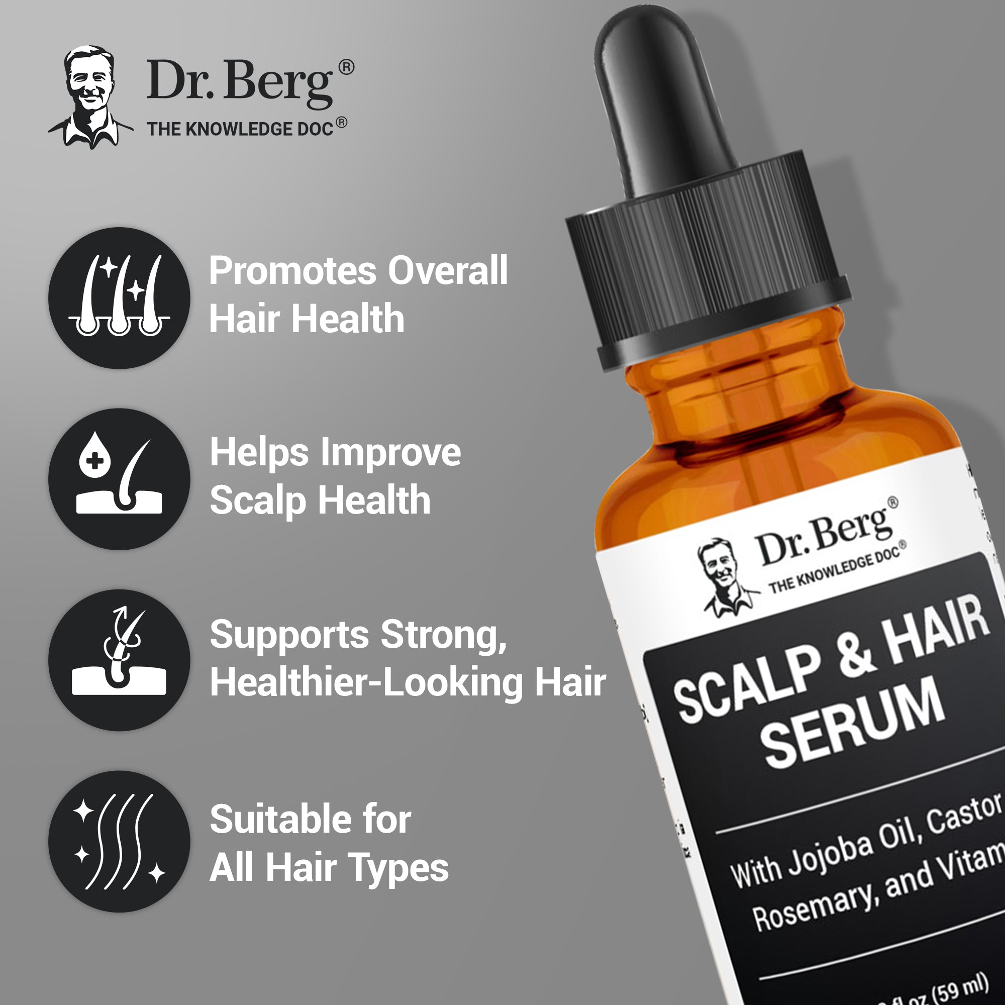 Scalp and Hair Serum – Restore Beautiful Hair | Dr. Berg