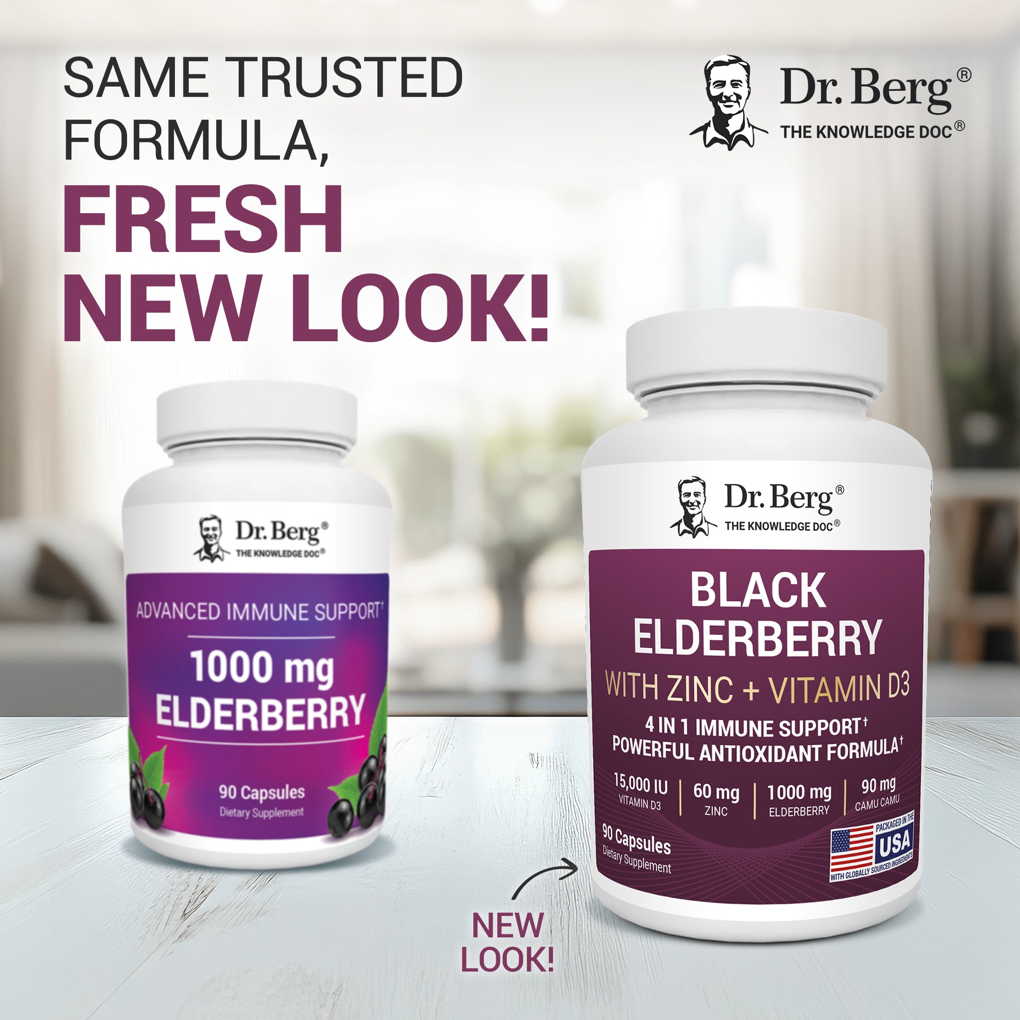 Advanced Immune Support with Elderberry – 90 Vegetable Capsules