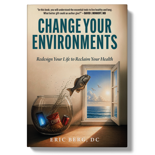 Change your environments by Eric Berg, DC. Front cover shows a fish jumping out the bowl to an open window.