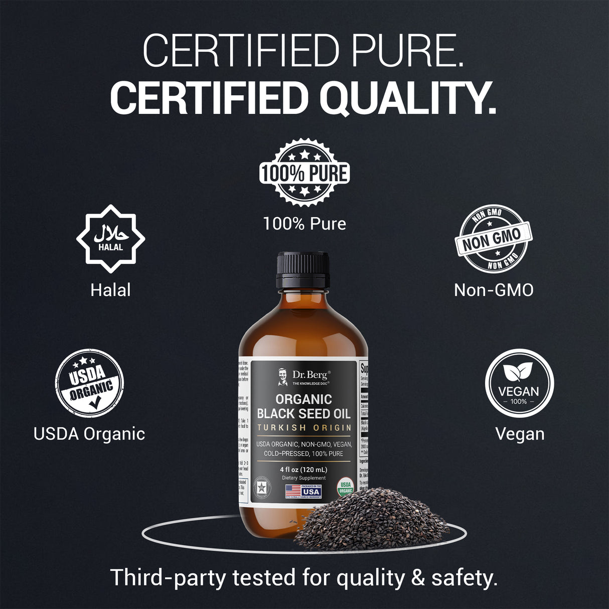 Organic Black Seed Oil - 4 fl oz