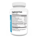 Trace Minerals Enhanced bottle label, right side view, supplement facts. 