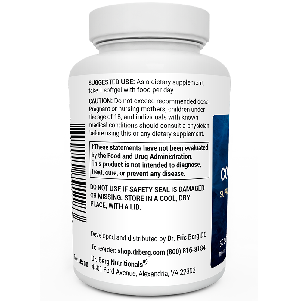 Wild-Caught Omega-3 Cod Liver Fish Oil DHA EPA – 60 Softgels – Dr. Berg