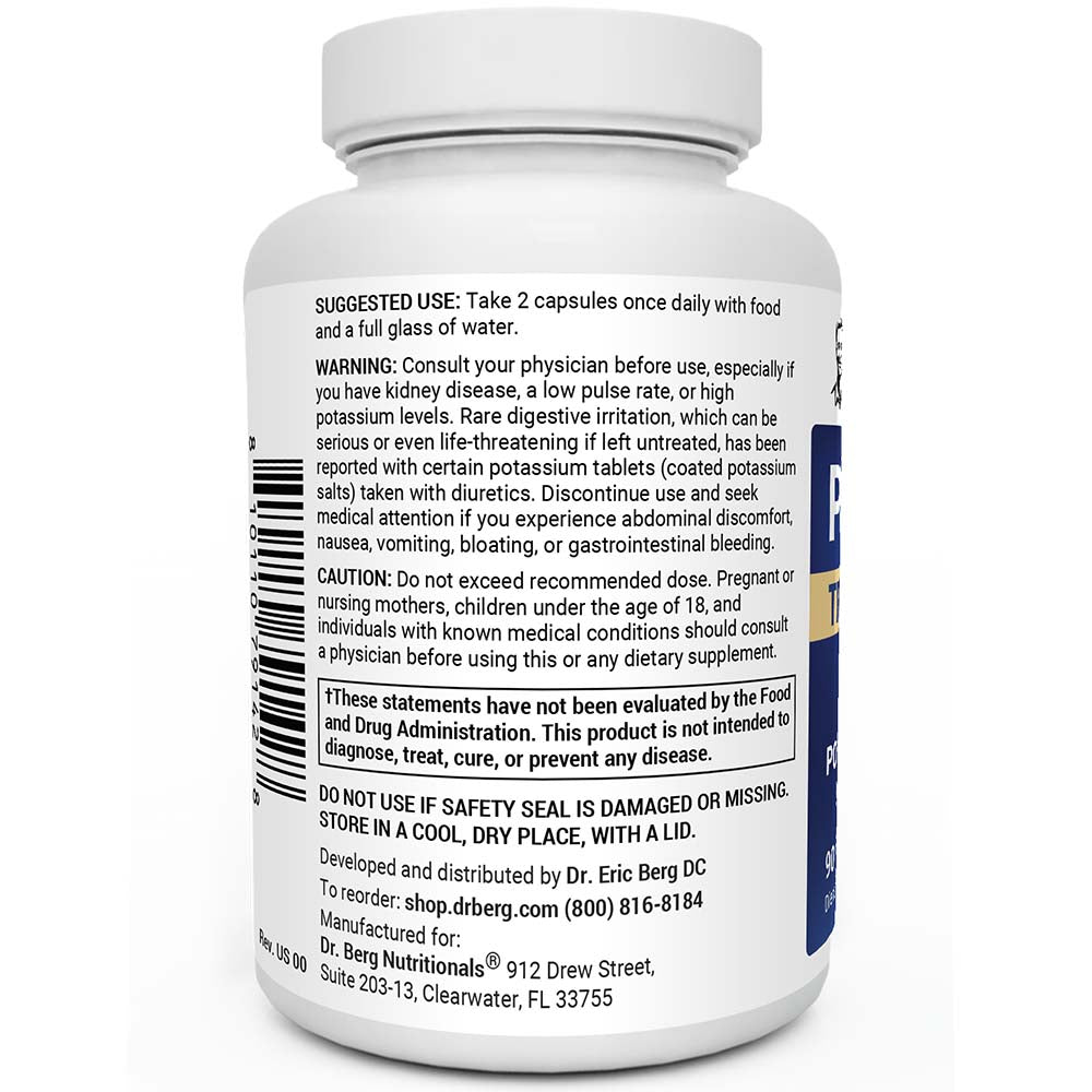 Dr. Berg Potassium Tri-Blend Complex – 500 mg Potassium