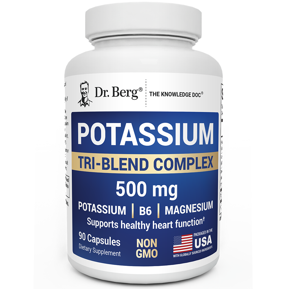 Dr. Berg Potassium Tri-Blend Complex – 500 mg Potassium