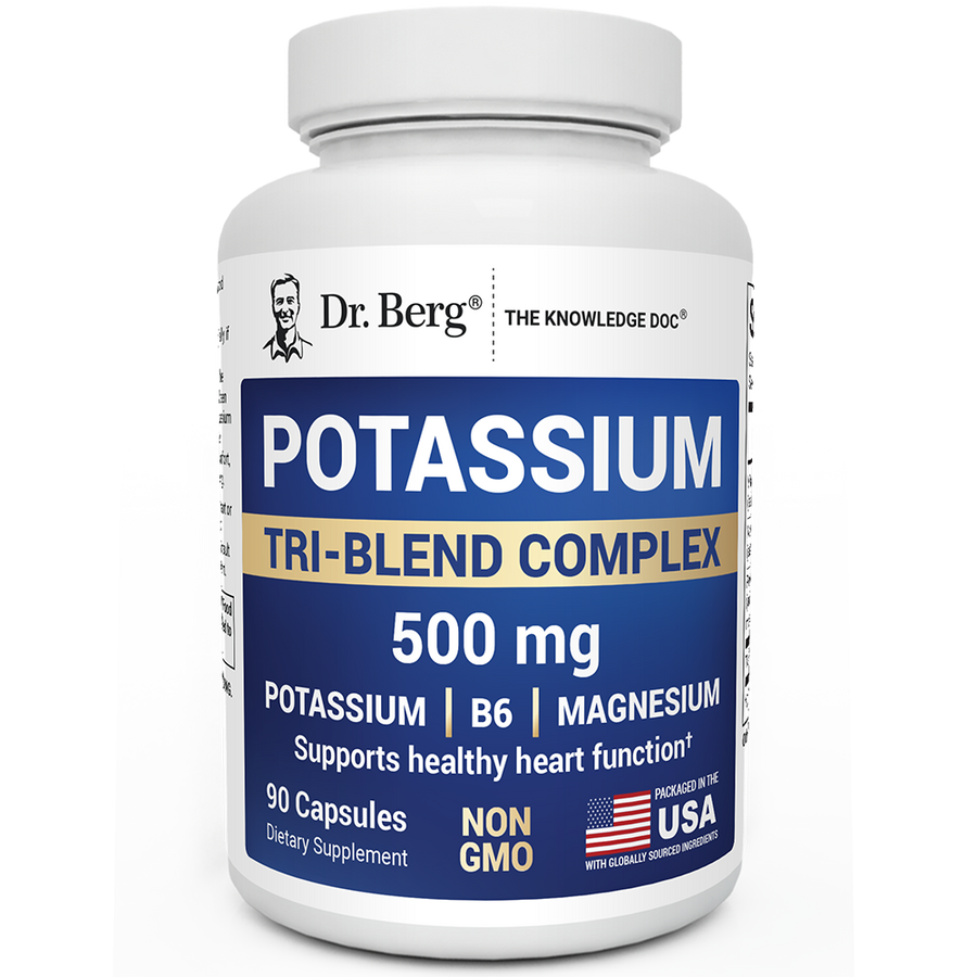Dr. Berg Potassium Tri-Blend Complex – 500 mg Potassium