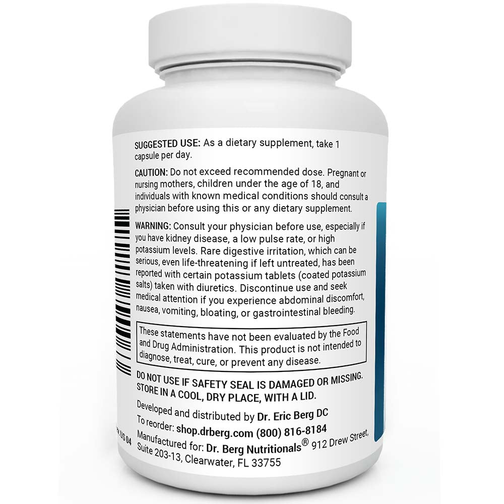Adrenal & Cortisol Support – 60 Vegetable Capsules – Dr. Berg