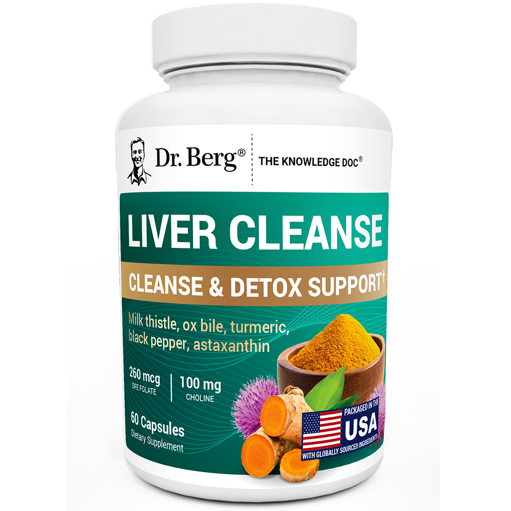 Liver Cleanse Detox Support Milk Thistle, Ox Bile & Choline - 60