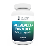 Gallbladder Formula Extra Strength, 90 capsules, front view, bottle with Dr. Berg branding.