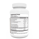 Hair Formula bottle label, right side view, supplement facts. 