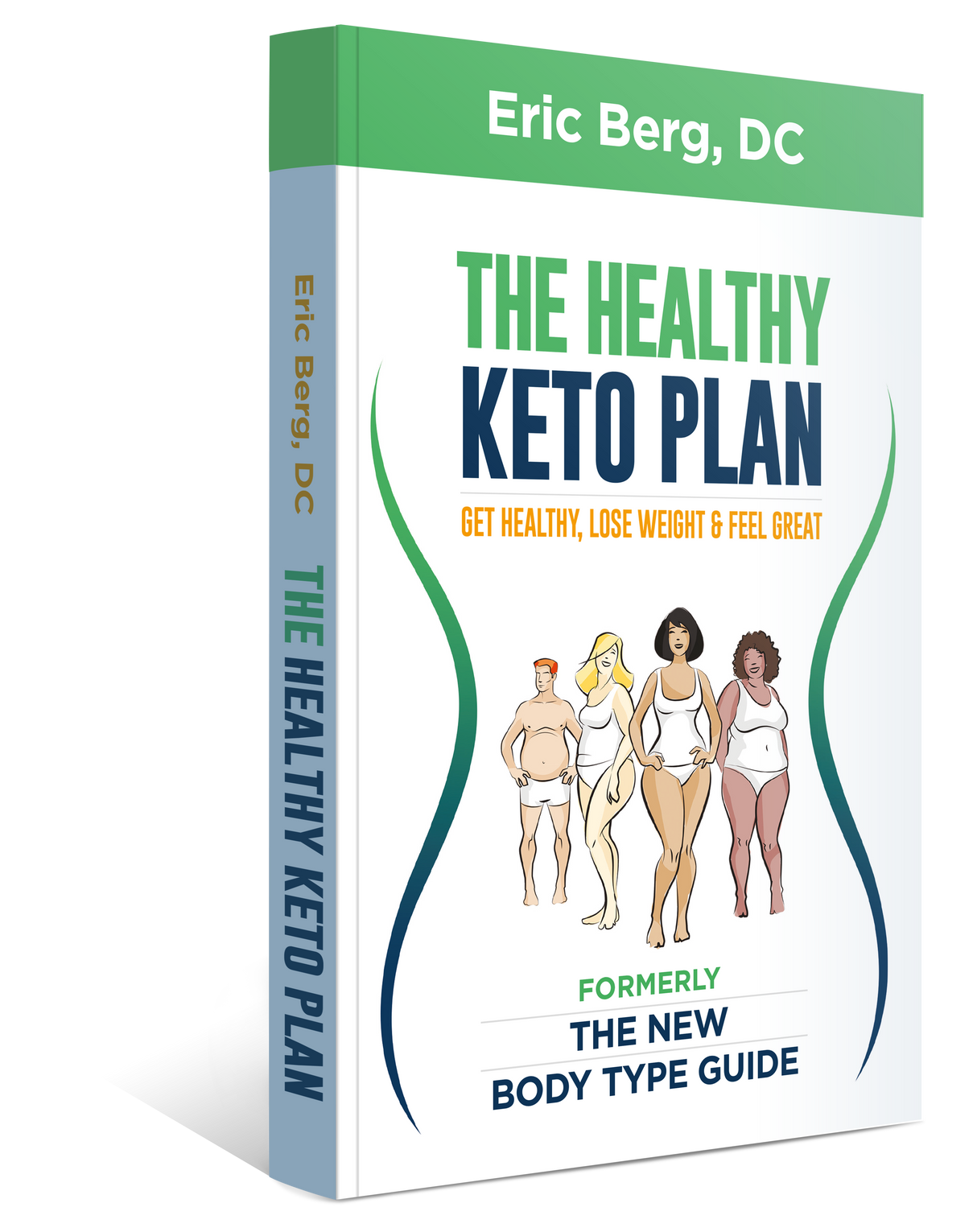 The Healthy Keto Plan, angled view, book spine.