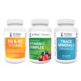 Dr. Berg's Immune Booster Kit: 3 supplement bottles.