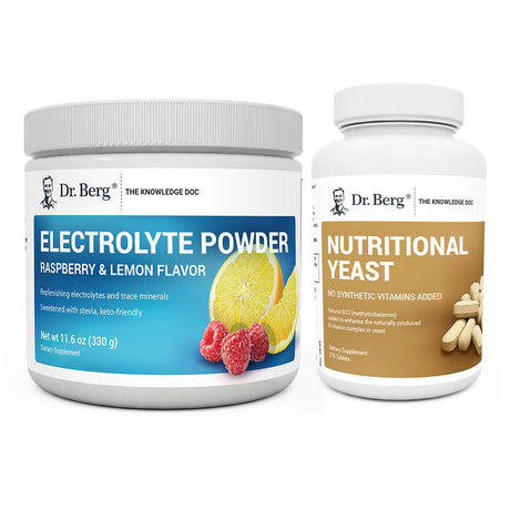 Dr. Berg's Keto Combo: 2 supplement bottles.