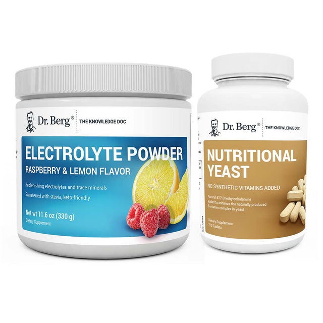 Dr. Berg's Keto Combo: 2 supplement bottles.