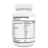 Kids Multivitamin bottle label, right side, center of label, supplement facts. 