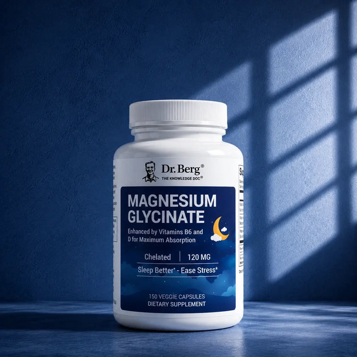 Dr. Berg Magnesium Glycinate bottle.