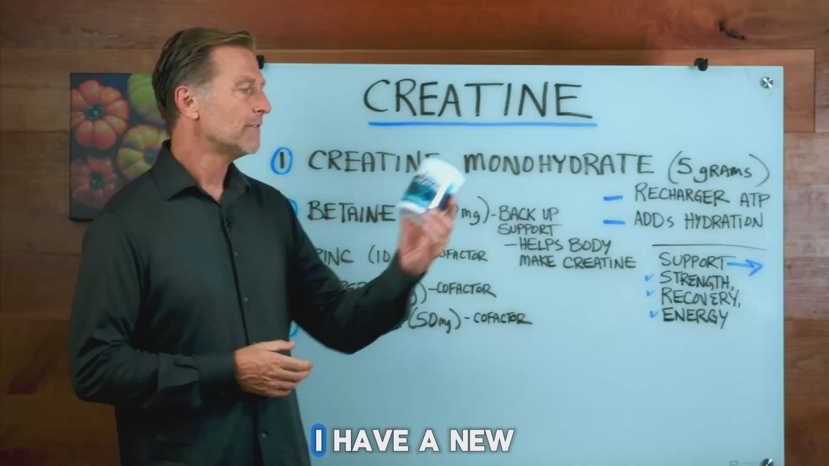 Dr. Berg gives a quick overview of Dr. Berg Creatine Monohydrate Powder.