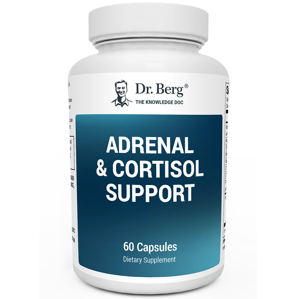 Adrenal & Cortisol Support – 60 Vegetable Capsules – Dr. Berg