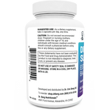 DIM Supplement Estrogen Balance bottle label, left side view, suggested use instructions, safety warning details.