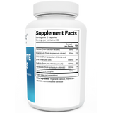 Electrolyte Capsules bottle label, right side view, supplement facts. 