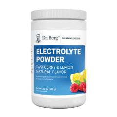 Electrolyte Powder Raspberry & Lemon Natural Flavor 100 Servings | Dr. Berg